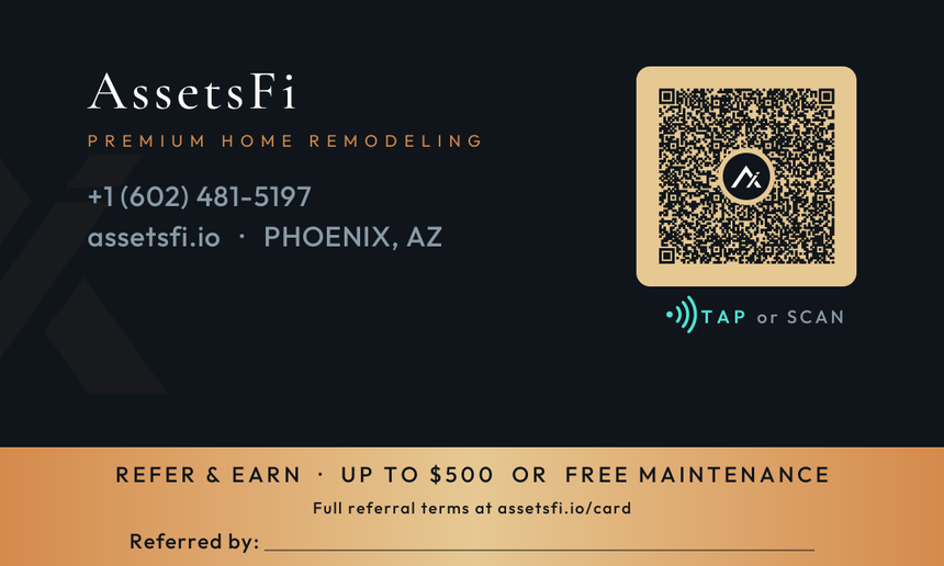 AssetsFi business card back